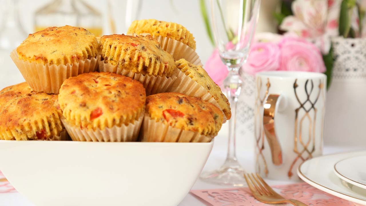 Cornbread Muffins | Brunch Month | The Domestic Geek