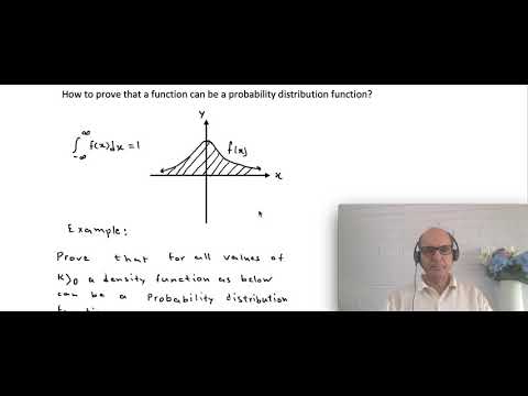 Proving that a function is a probability distribution function