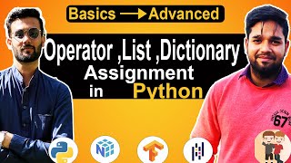 List, Dictionary , Operator Python Assignment | Practice Python for Beginners (2025 Tutorial)