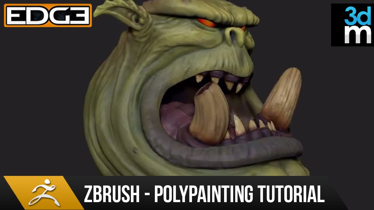 how to polypaint in zbrush maps