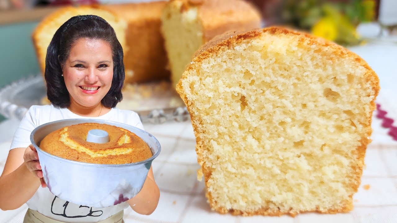 PERFEITO PARA O CAFÉ! Bolo de iogurte super fofinho - Receita fácil