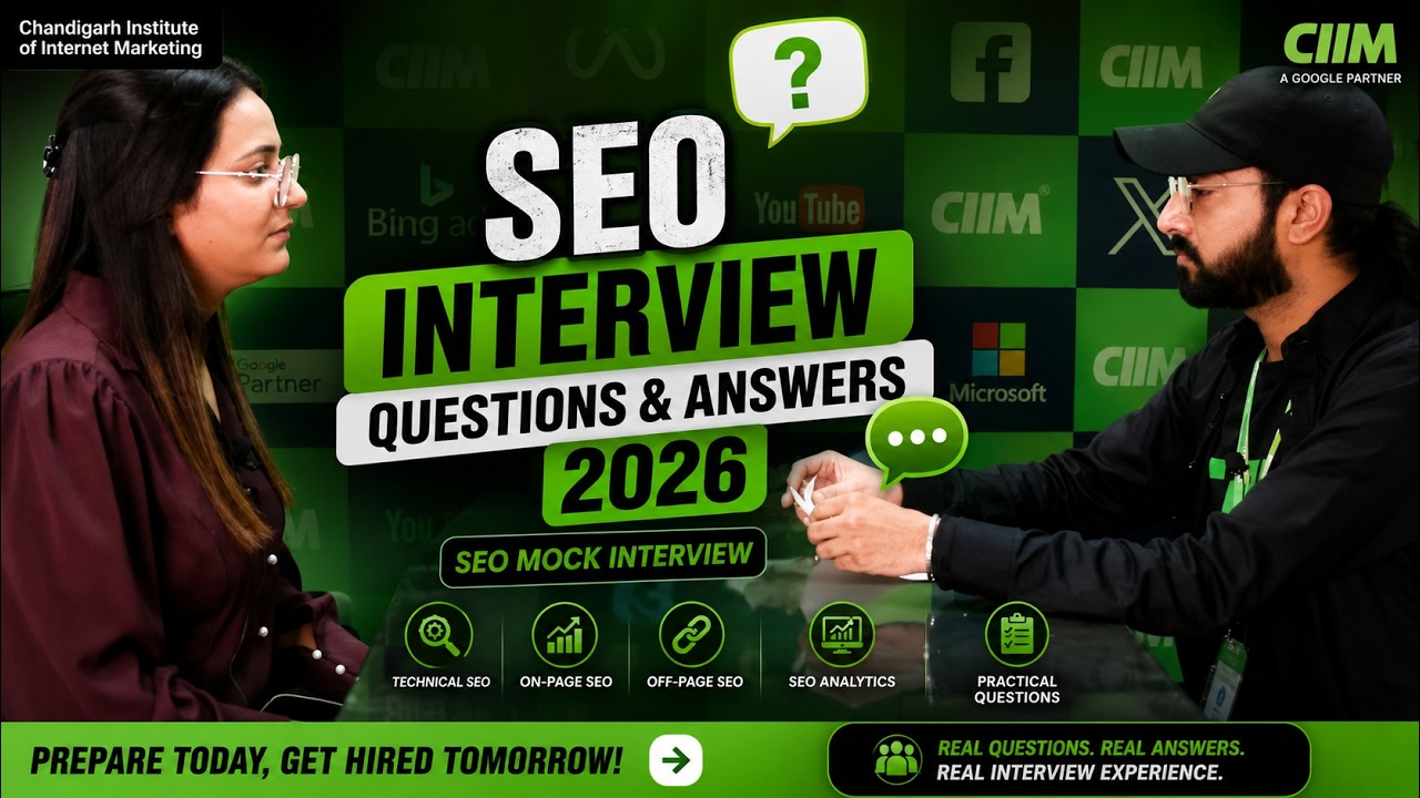 SEO Interview Questions & Answers 2026 | SEO Mock Interview