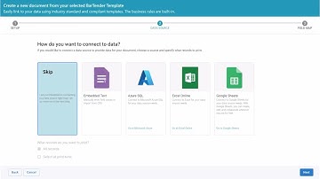 Getting Started with BarTender Cloud: Connecting to Data Entry Forms
