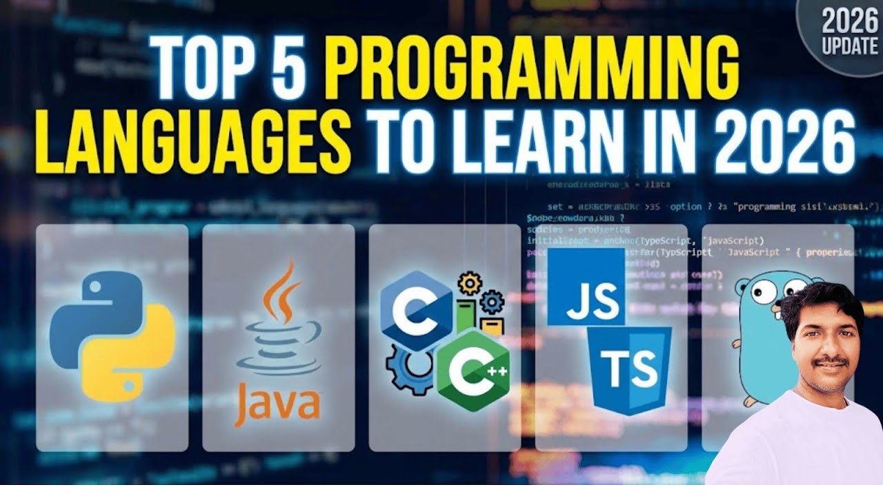 Top 5 Programming Languages to Get a High Salary Job in 2026 (Telugu)