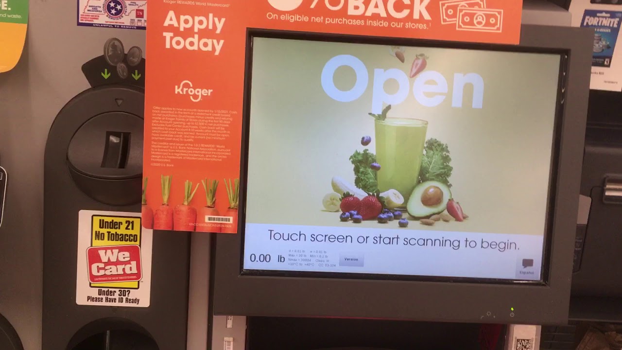Kroger self checkout doing grocery shopping a lot today YouTube