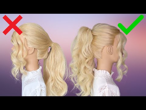 EASY HAIR HACK for a voluminous ponytail - hair tutorial