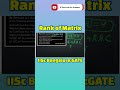 Rank of Matrix | IISc Bangalore GATE PYQ | GATE 2026 | JE Electrical Niti Academy