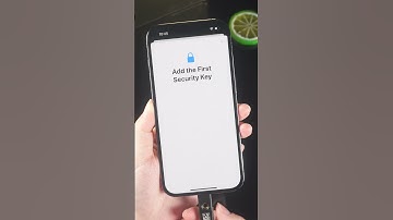 How to Add iPhone Security Keys - YubiKey 5Ci - NEW iOS 16.3 Features #shorts