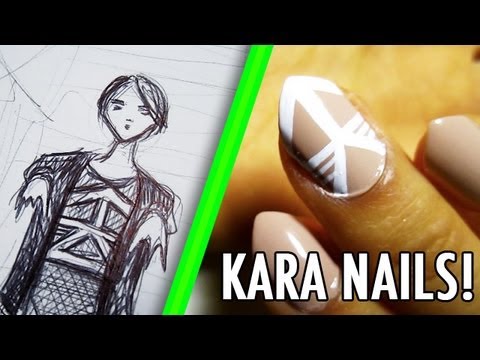KARA - PANDORA inspired nail tutorial (K-pop Nail Tutorial #3)