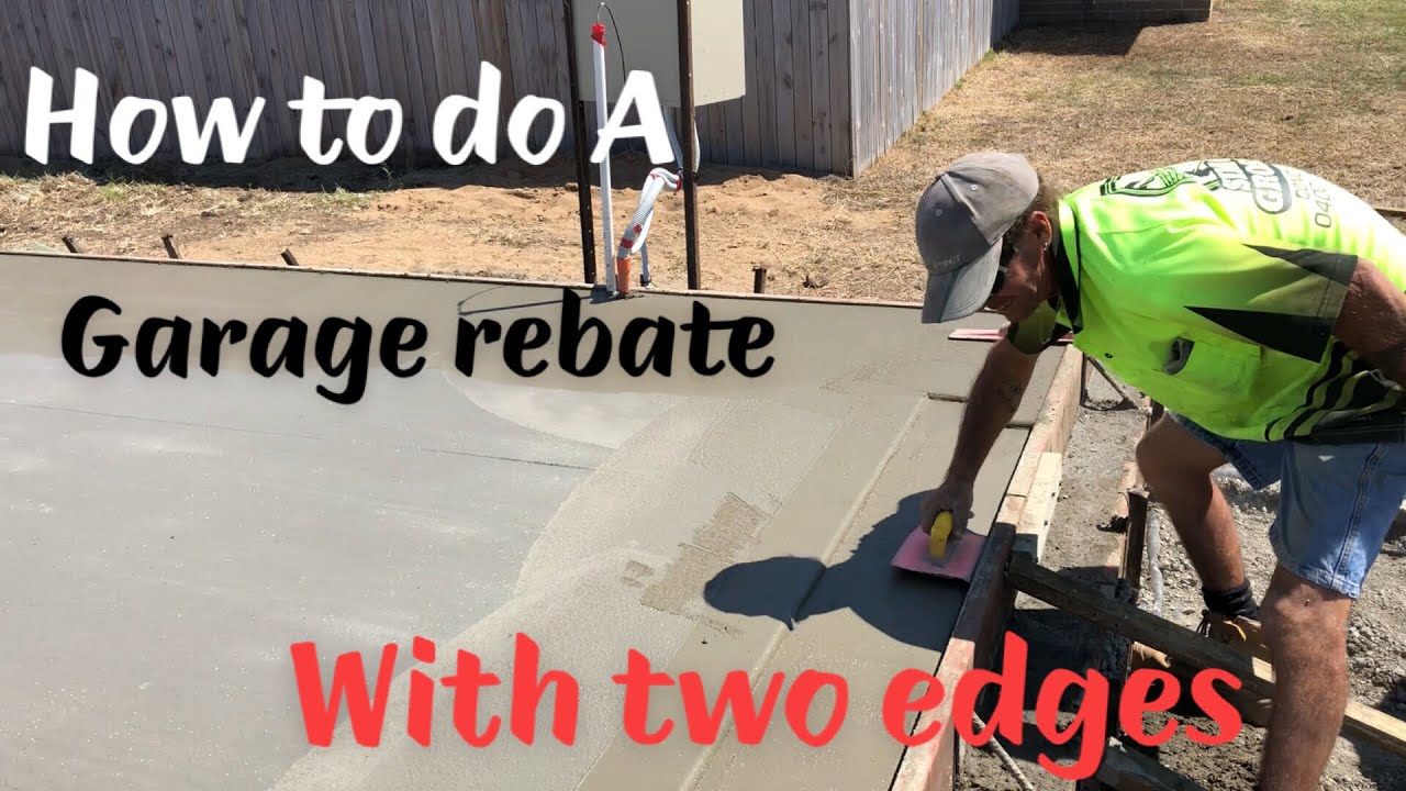 how-to-do-a-concrete-garage-rebate-youtube