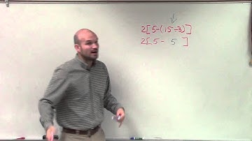 Simplifying an expression with brackets and parenthesis