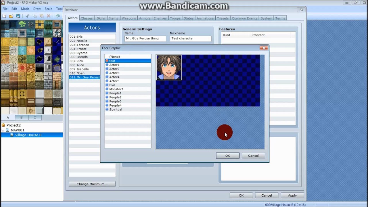 Rpg Maker Vx Ace Tutorial Part 1 -Making a character - YouTube