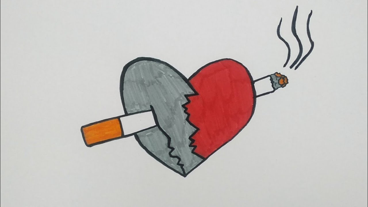 No smoking drawing | How to draw World No tobacco day poster | draw easy step by step for beginners