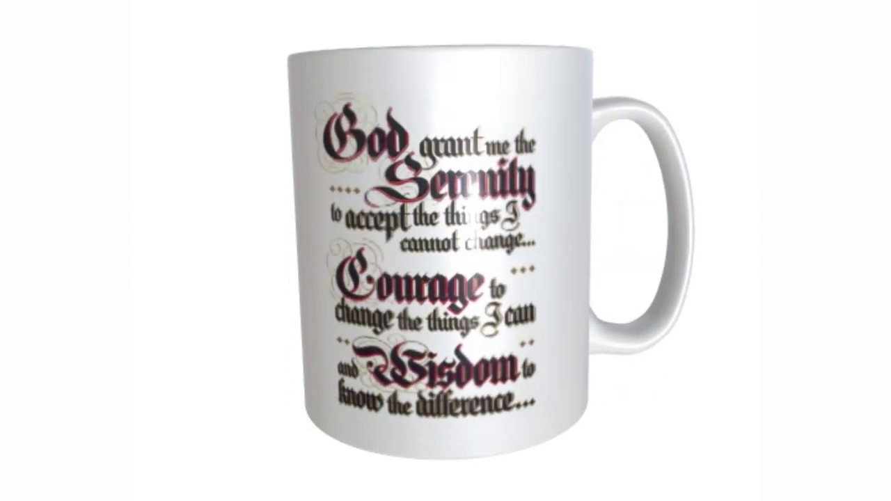 Born to Fish 18 oz. Coffee Mug with Fisherman's Serenity Prayer