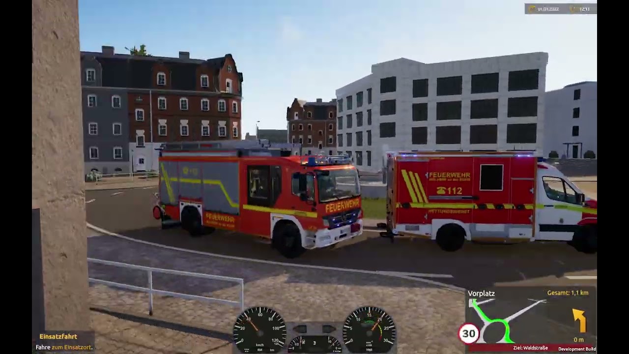 Notruf 112-Teil-2 #003 schöne übung dabei einsatz danach game crash xD