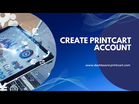 Create account on Printcart dashboard