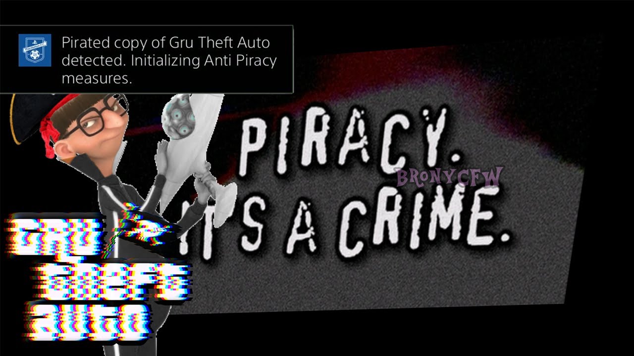 Gru Theft Auto Anti Piracy Screen: DESTROYING MY PS4 TO ESCAPE GRU!!!!! 