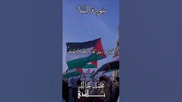 فَقَٰتِلۡ فِي سَبِيلِ ٱللَّهِ بصوت القارئ محمد خالد نادي #islamicvideo #islam #palestine