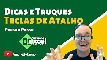 Como configurar Teclas de atalho Excel?