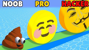 Emoji Run! © NOOB vs PRO vs HACKER - All Levels Gameplay Walkthrough New Update (Android, IOS)