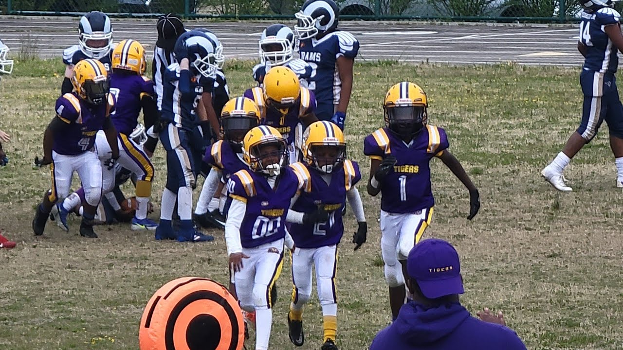 9U TIGERS ELITE-31 VS 9U 757 RAMS-🍩 POWER 5 SPRING 🏈 - YouTube