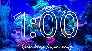1 Minute Coral Reef Classroom Timer | Relaxing Ocean Underwater Countdown for Kids