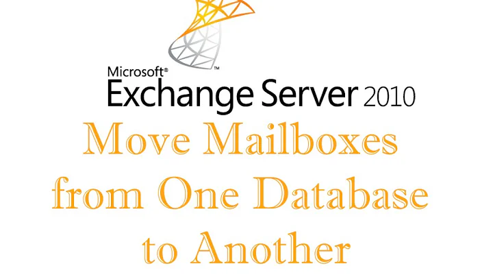 How to Move Mailboxes from One Database to Another - Exchange Server 2010