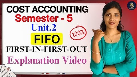 FIFO || KOSTENBOEKHOUDING || EENHEID: 2 || EERST IN, EERST UIT || SEM-5 || 💯 PASS ||‎@shivanipallela