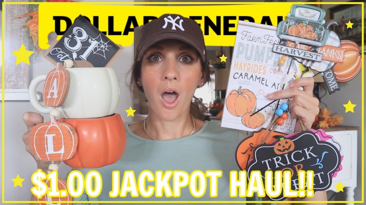 THE BEST *DOLLAR GENERAL* FINDS Fall & Halloween Jackpots for 1.00