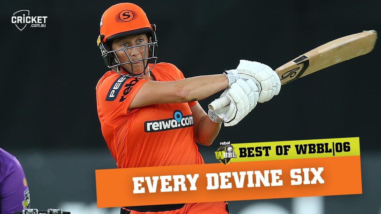 Every Sophie Devine six | Rebel WBBL|06