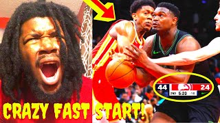 HAWKS VS PELICANS REACTION 2024 ATLANTA HAWKS VS NEW ORLEANS PELICANS HIGHLIGHTS REACTION 2024