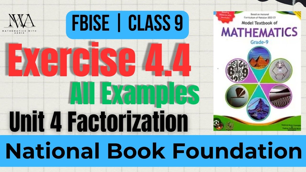Class 9 | Maths | Chapter 4 | Factorization All Examples of Exercise 4. ...