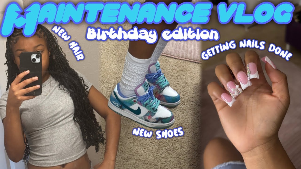 BIRTHDAY MAINTENANCE VLOG 🤍 ★ birthday outfit, nails, hair, ect ★🎄VLOGMAS 07🎄★