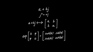 Split Complex Numbers in Matrix Form