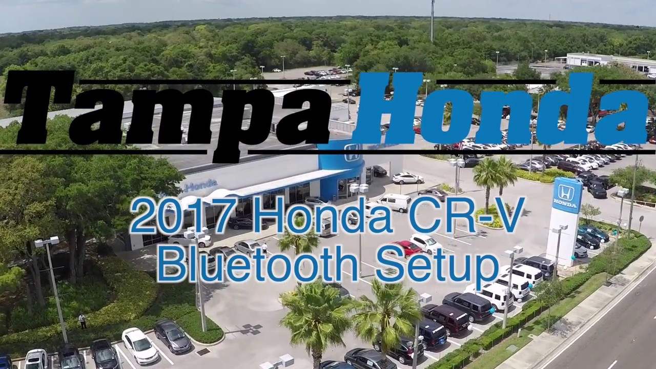 2017 Honda CR V Bluetooth Setup - YouTube