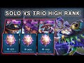 Solo VS Very High-Rank Mythical Glory Trio | Mobile Legends