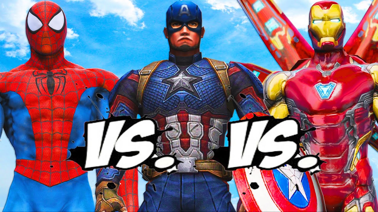 Top 65+ imagen capitan america vs iron man spiderman