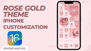 Customize your iPhone with Rose Gold | Aesthetic iPhone ASMR | iPhone and iOS screenshot 4