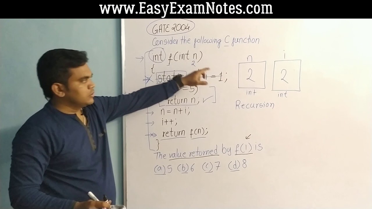 #02 Gate previous years | Recursion - YouTube
