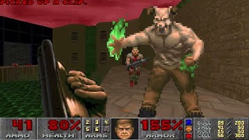 Doom Zone 400 (2021) MAP06: "Oates" UV Max Speedrun 1:43 100% Kills 100% Secrets