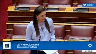 Όλγα Κεφαλογιάννη,Βουλή 28.07.2018