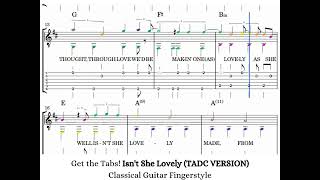 PDF Sample Isn't She Lovely (TADC VERSION) Classical Guitar Fingerstyle guitar tab & chords by Rul's Acoustic Channel.