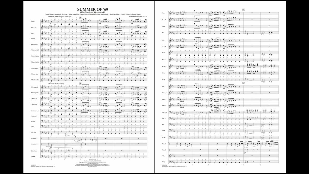 Summer of '69 (The Music of Woodstock)/arr. Ted Ricketts - YouTube Music