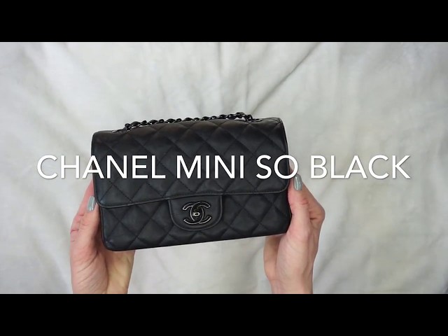 so black chanel mini bag
