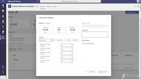Quick tour of the public preview of the Human Resources app in Teams