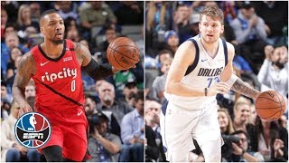 Luka Doncic and Damian Lillard duel in Mavericks' win vs. Trail Blazers | NBA Highlights