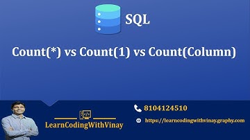 COUNT(*) vs COUNT(1) vs COUNT(Column) in SQL – Explained with Examples