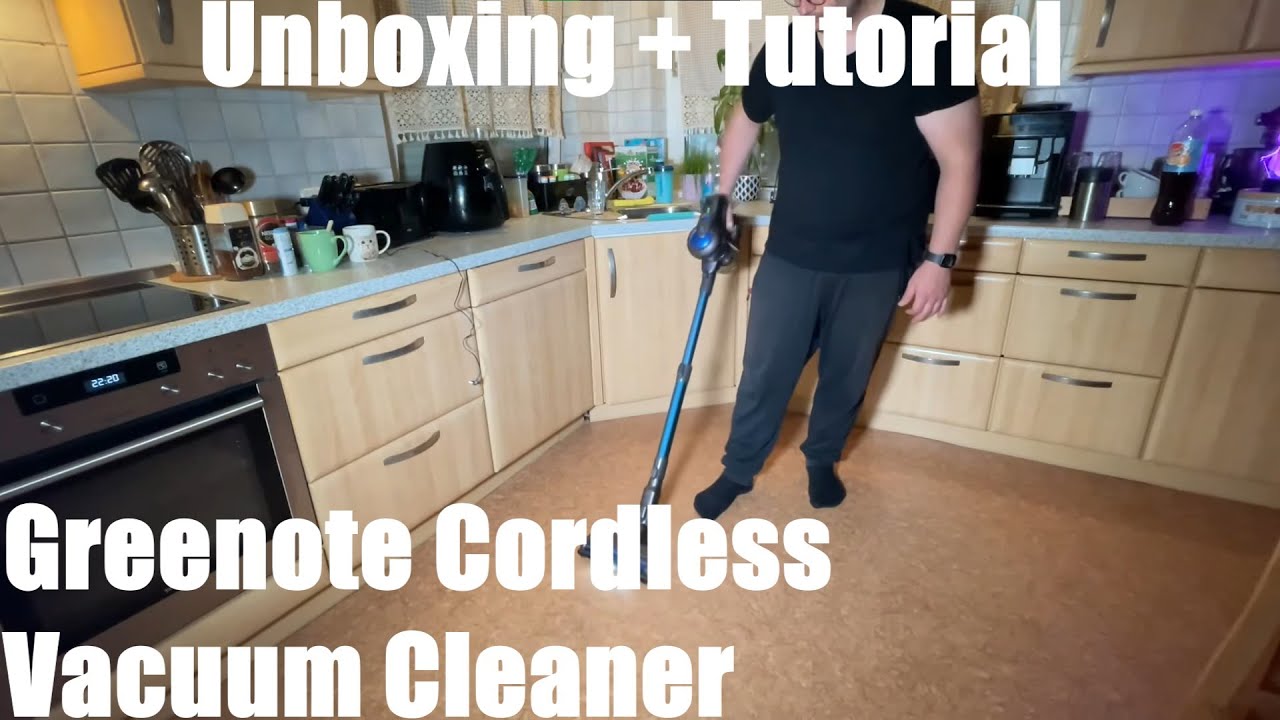 Greenote Cordless Vacuum Cleaner, 23000PA Stick Vacuum 4 in 1, 200W