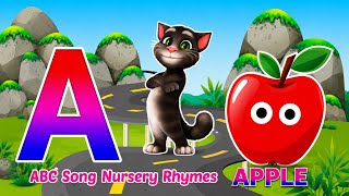 Phonics Song 2 with TWO Words in 3D - A For Apple🍎🍏- ABC Alphabet Songs with Sounds for Children's