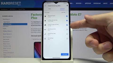 How to Erase Browser Data in Motorola Moto E7 Plus - Clear Browsing History
